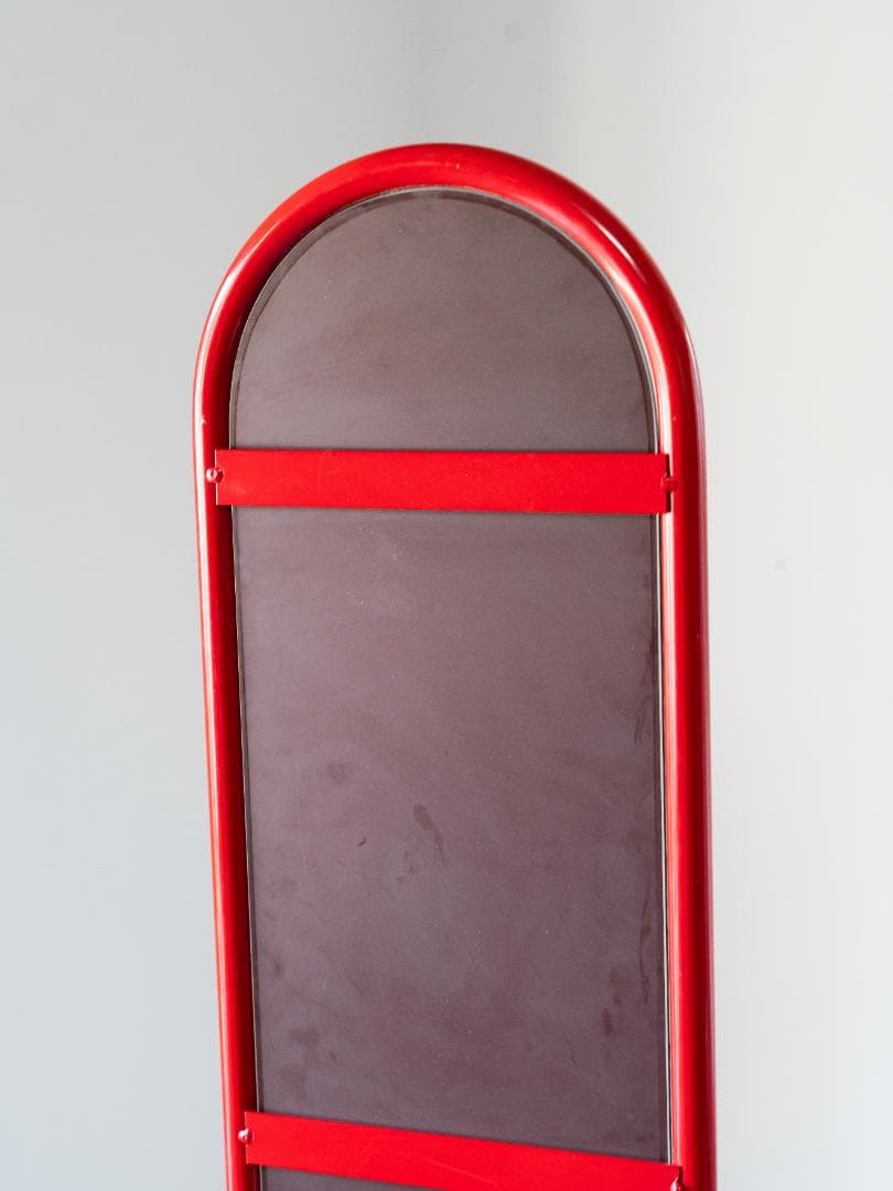 80s アイアンフレーム スタンドミラー 姿見レトロポップ　モダン