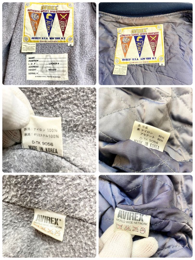 AVIREX ラムレザー スタジャン インディアントマホークス　ライナー付き