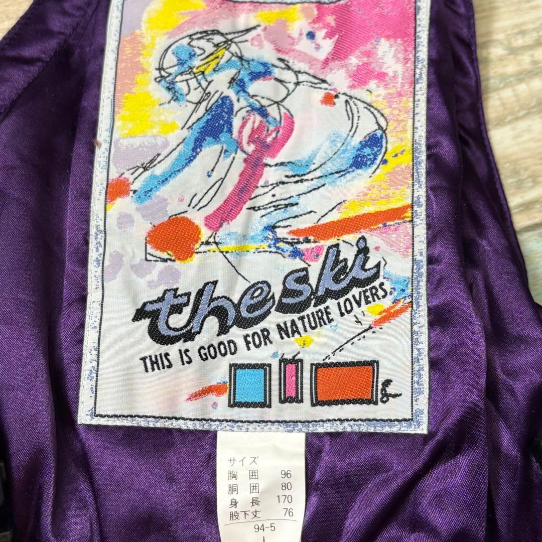 the ski ザ スキー スキーウェア スノボー 雪遊び 除雪 レトロ L