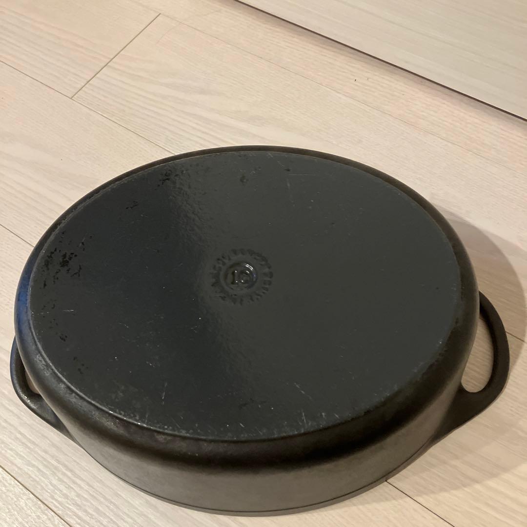 クーザンス　オーバル両手鍋　黒　大容量