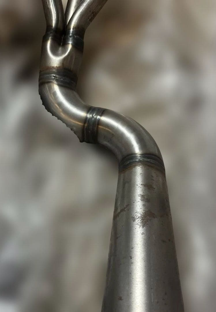 gt380 城北ムラカミタイプメガホンマフラー　140π 無地タイプ