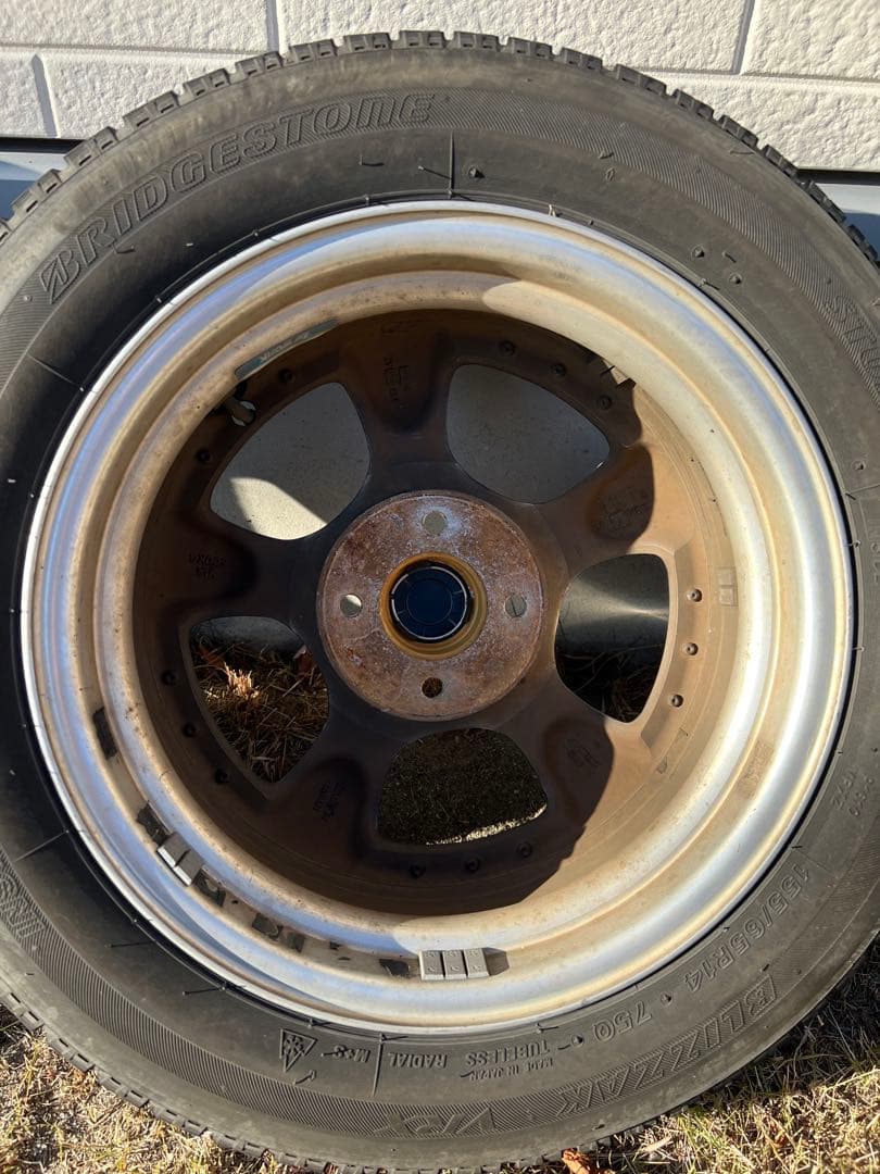 とかとかとーか　WORK VS-KF 14インチ クロームホイールセット