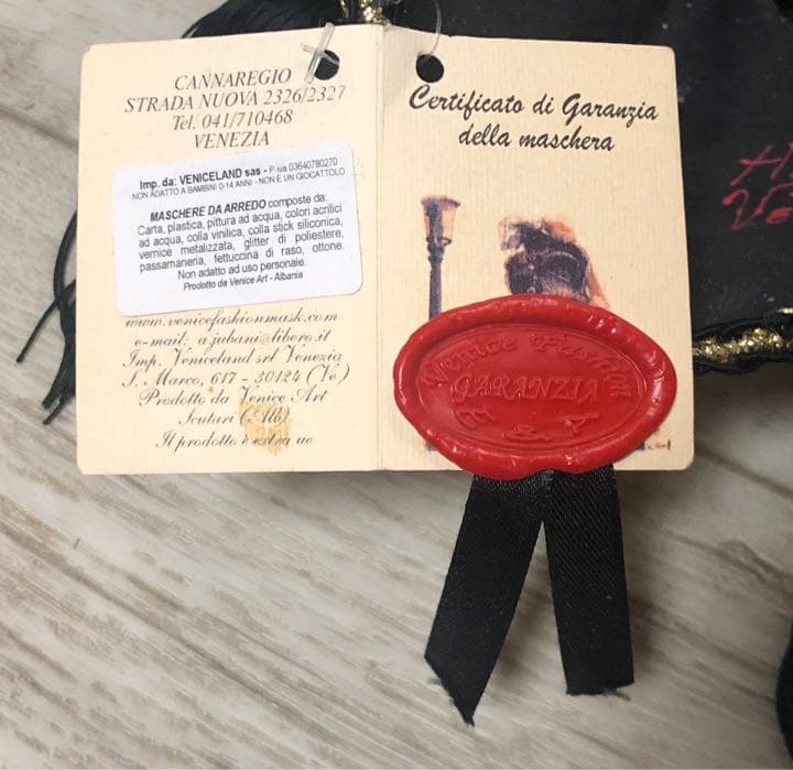 イタリア製ベネチアンマスク