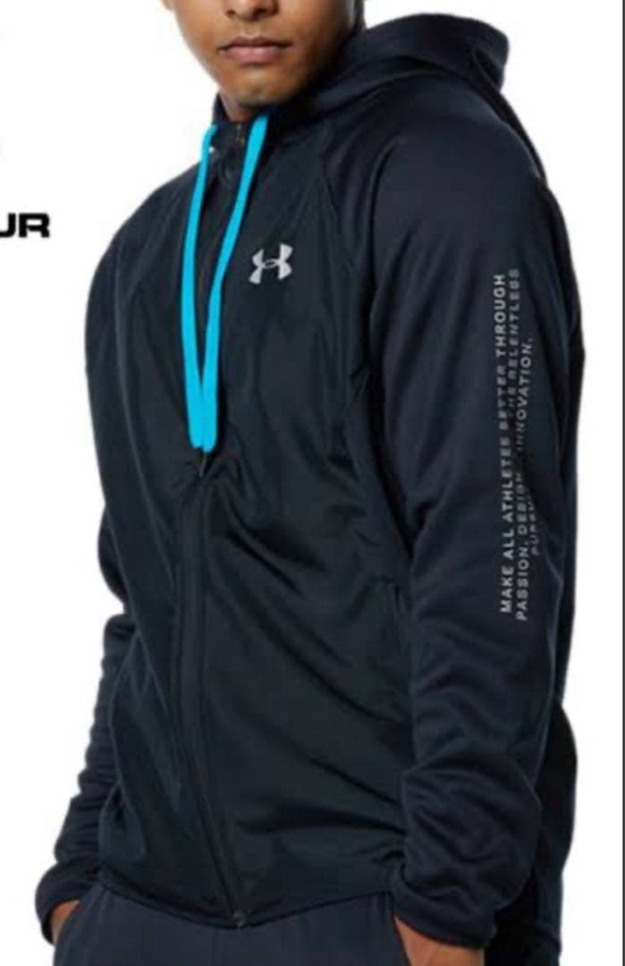 極美品 セットアップ アンダーアーマー ジャージ Mサイズ パーカー パンツ 黒