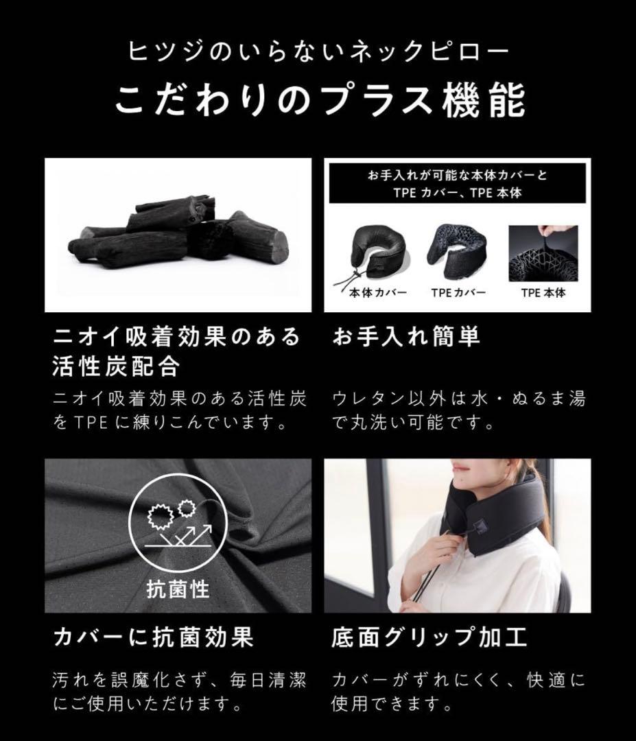 新品 ヒツジのいらないネックピロー 首枕 低反発 高反発 携帯枕 旅行 飛行機