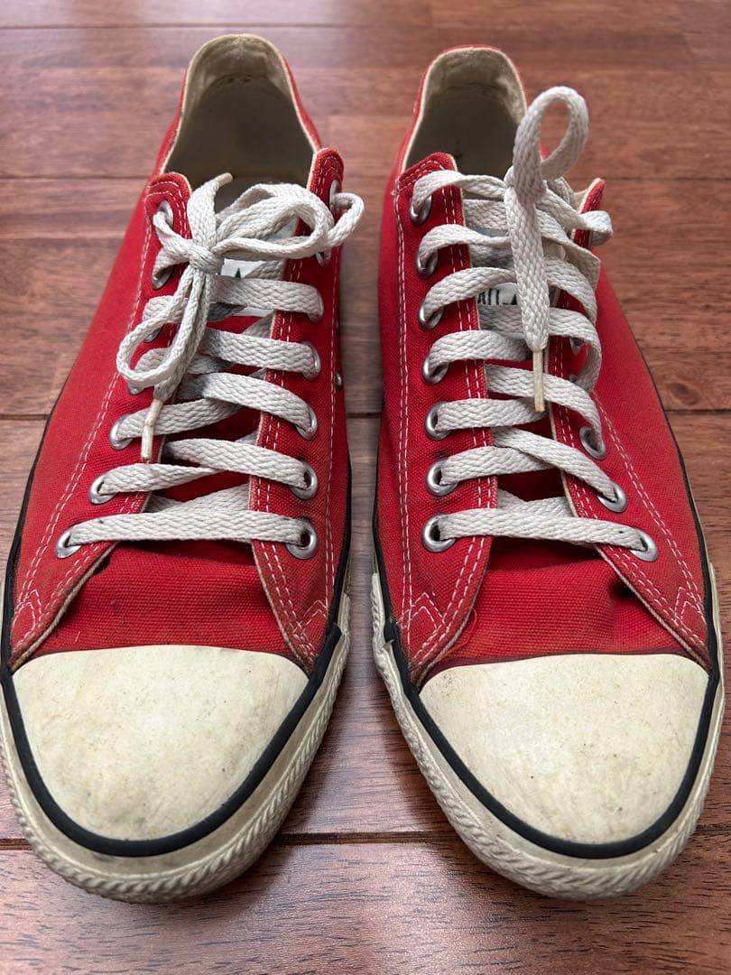 ALL STAR 赤 キャンバス スニーカーMade in USA 90s