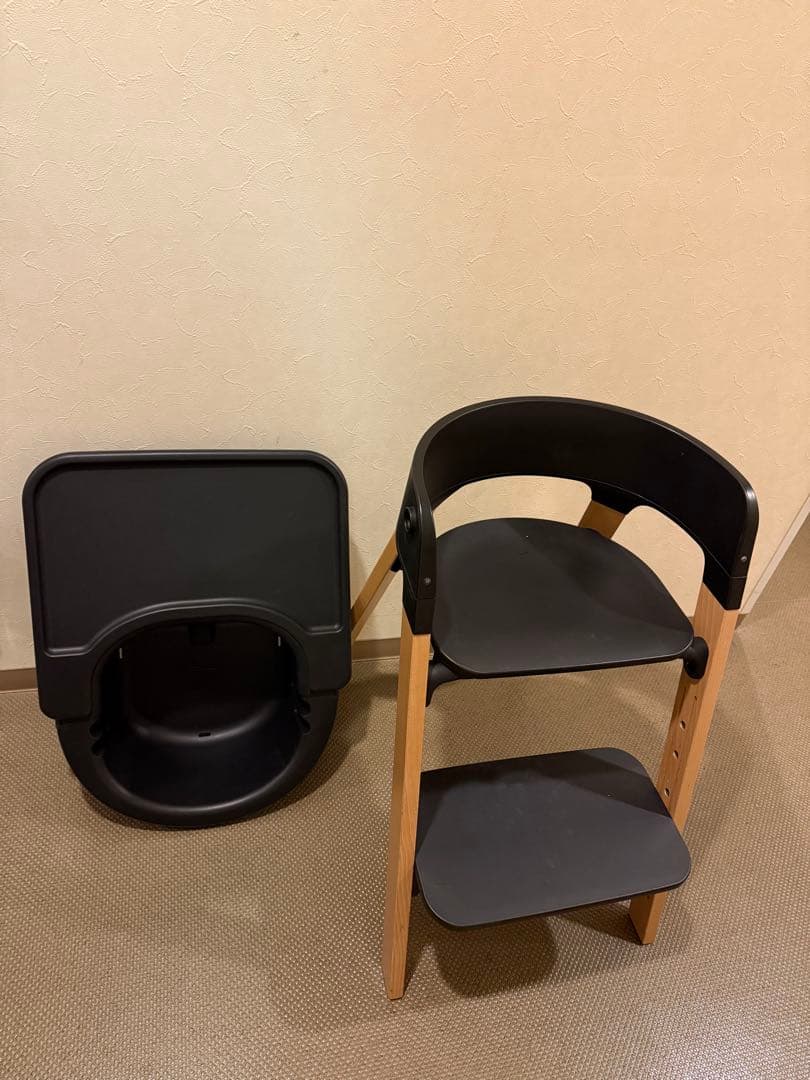 Stokke (ストッケ) ステップス ベビーチェア ブラック ナチュラル
