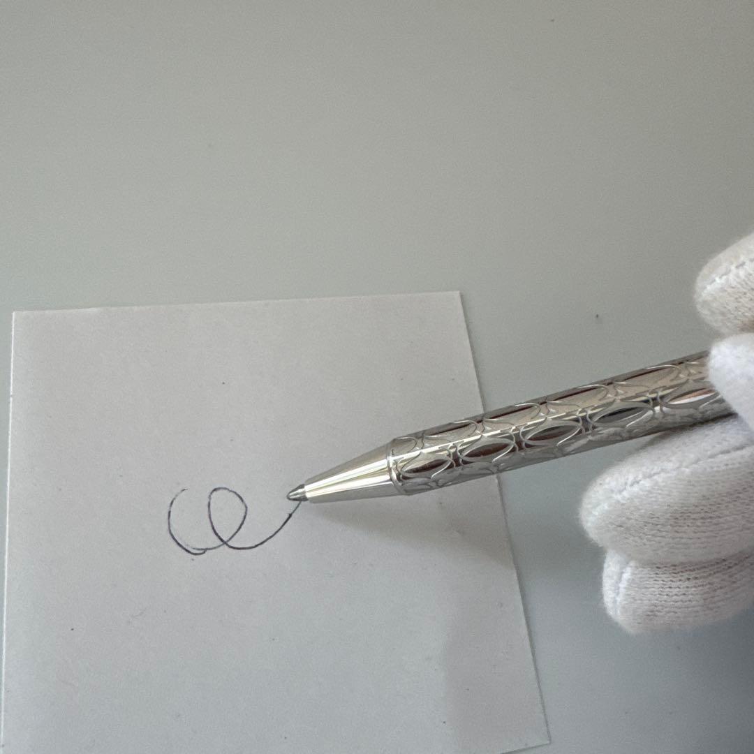 美品⭐️Cartier ボールペン サントスCドゥ　シルバーカラー