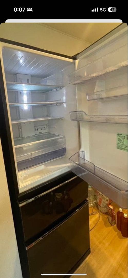 三菱　冷蔵庫　MR-CX37E-BR