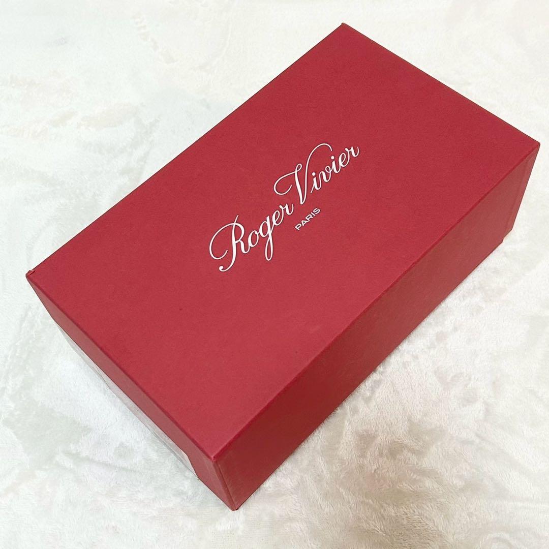 ★美品★ロジェヴィヴィエ　サンダル　ストラスバックル　37 ビジュー　箱付き