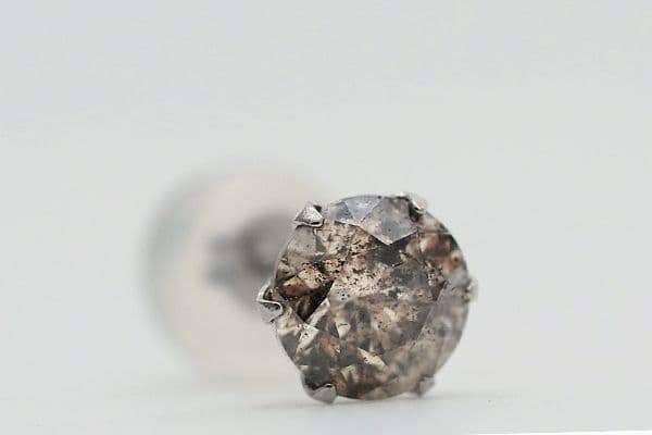 葉*帯様 プラチナ900 ダイヤモンド0.579ct片耳ピアス 天然ダイヤピアス