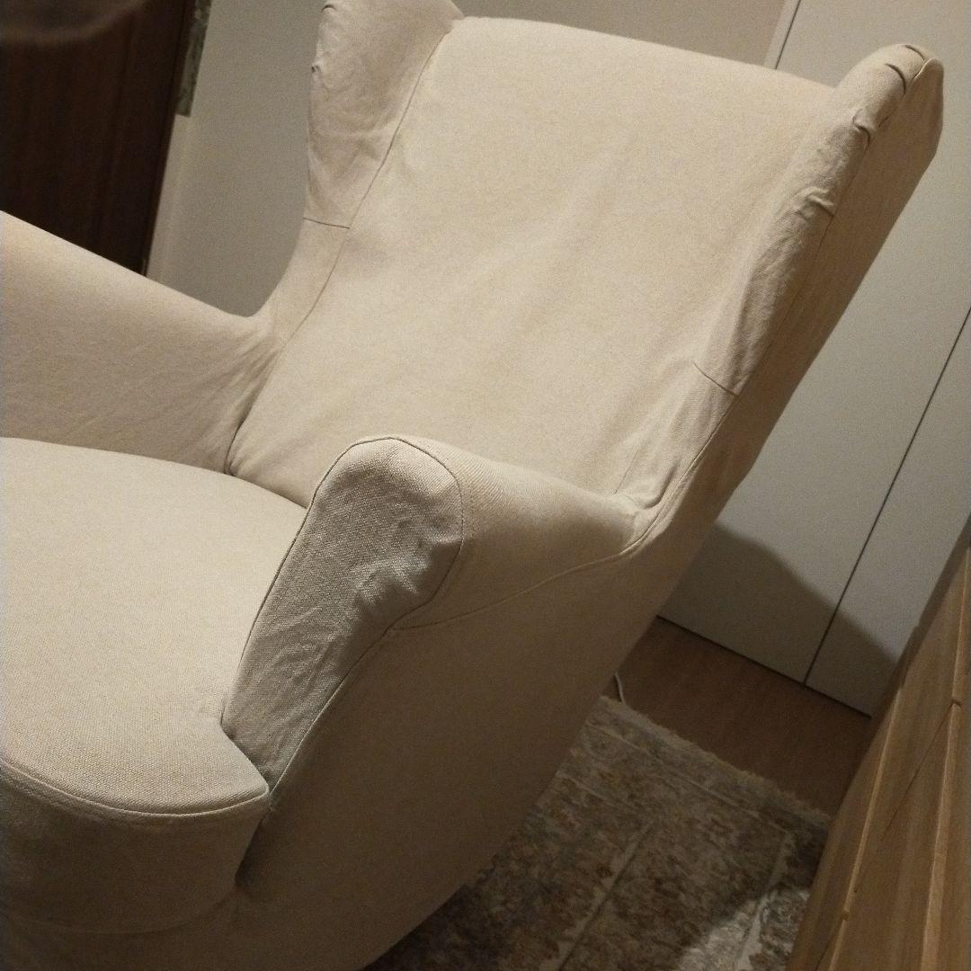 【美品】IKEA ストランドモン イエロー ウィングチェア スキフテボー