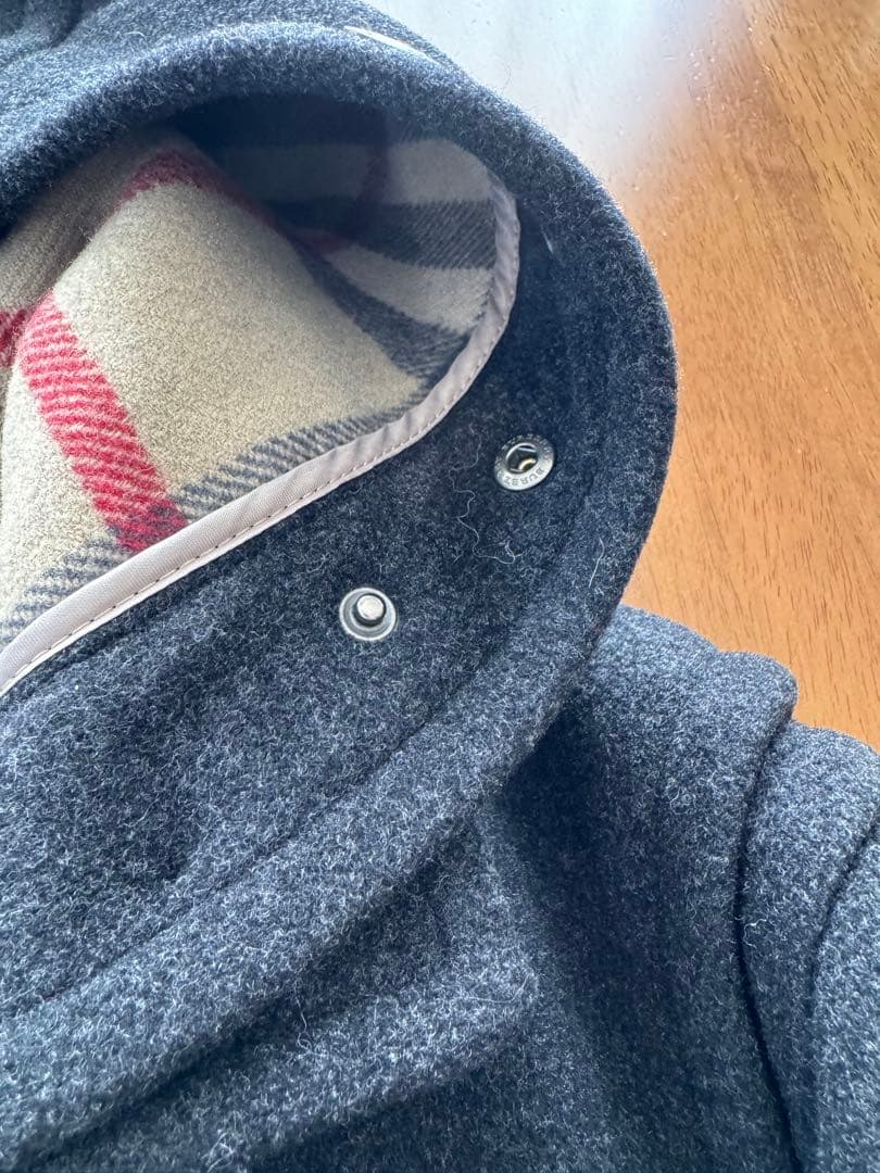 バーバリー　ロンドン　ダッフルコート　M チェック裏地