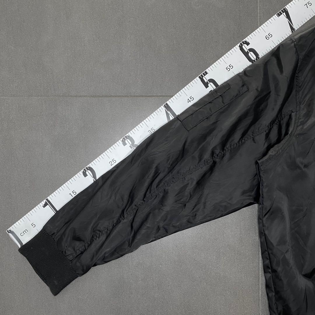 ラコステ MA-1 ジップアップ ブルゾン ブラックsize100 XL