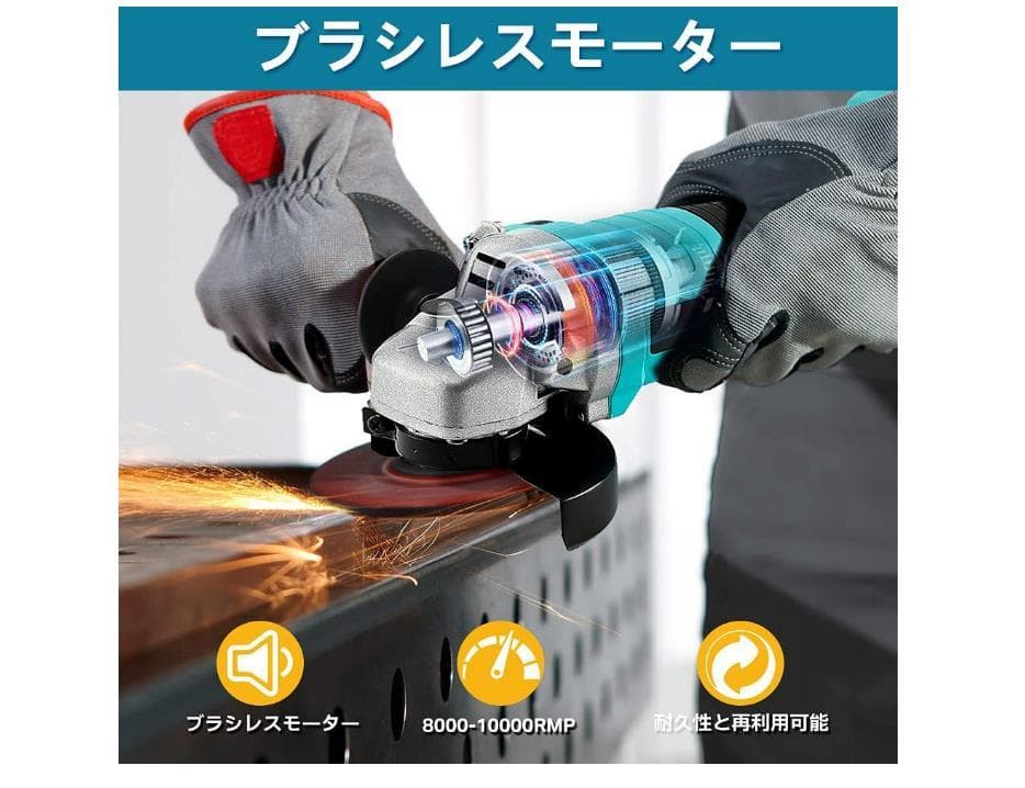 研磨機/グラインダー/サンダー/ディスクグラインダー//マキタバッテリー使用可