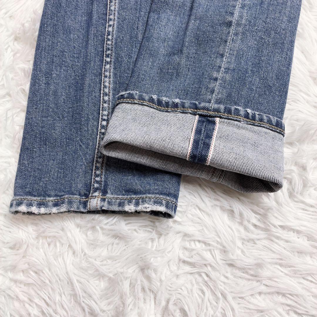 DENHAM レイザー スリムフィット W33 カンディアーニ ストレッチ 赤耳