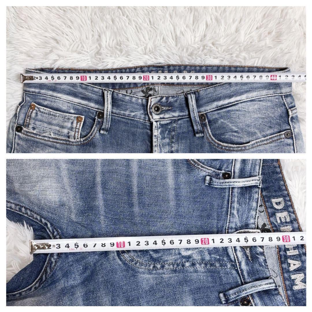 DENHAM レイザー スリムフィット W33 カンディアーニ ストレッチ 赤耳