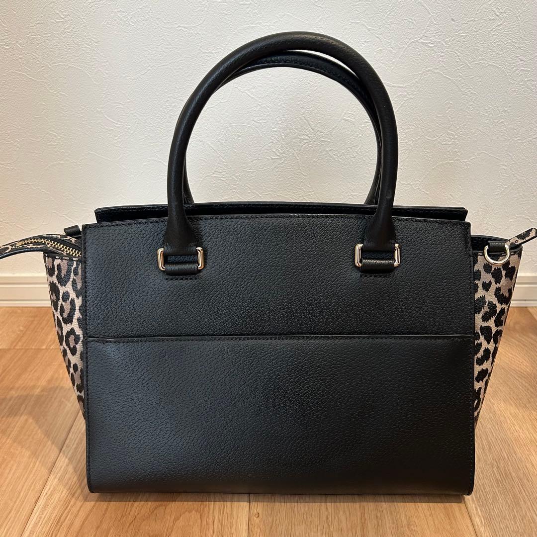 【美品】kate spade トートバッグ　レオパード　ヒョウ柄　ケイトスペード