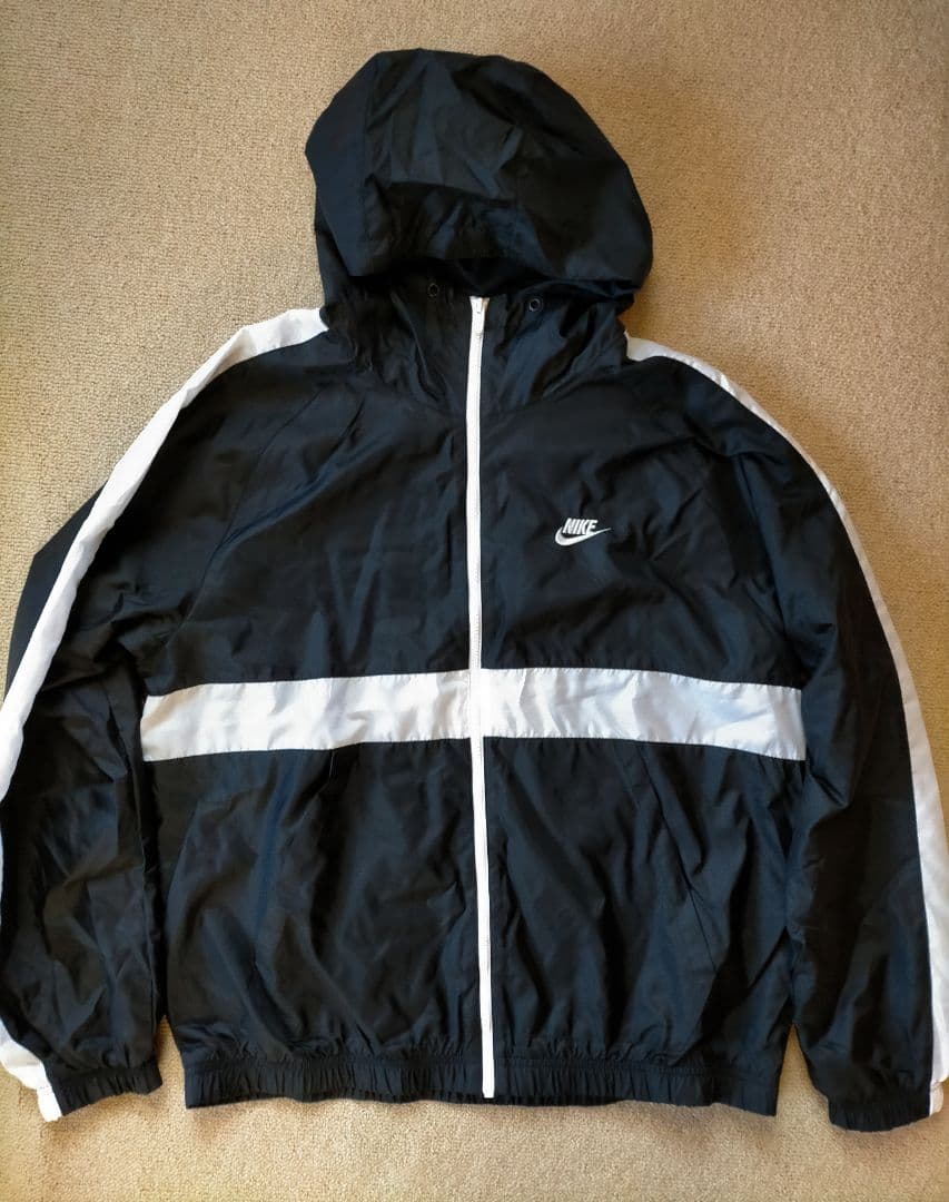 NIKE ウーブン ナイロン セットアップ 上下 ウインドブレーカー 黒