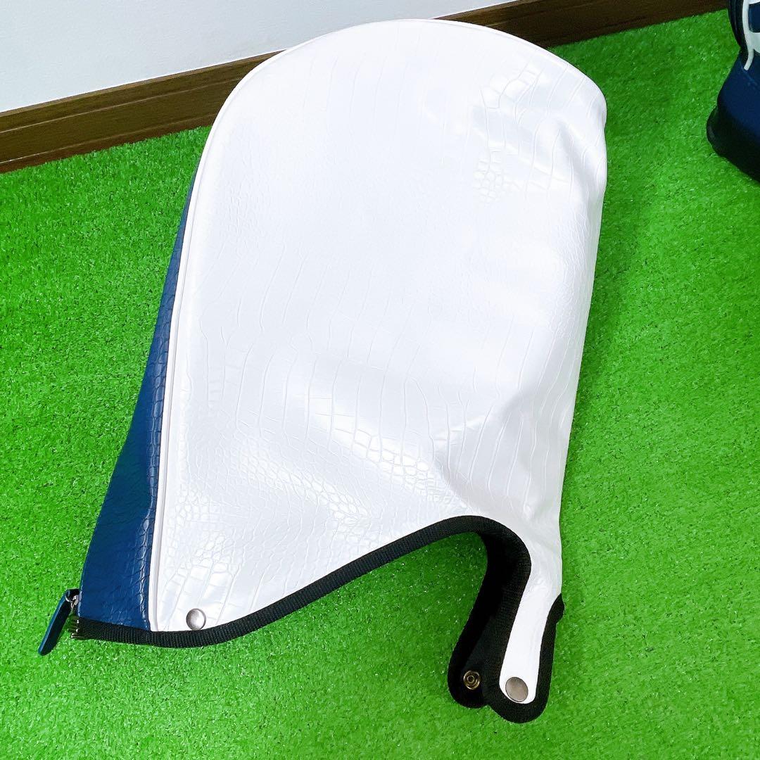 美品　アドミラル　クロコ　型押し　高級　キャディバック