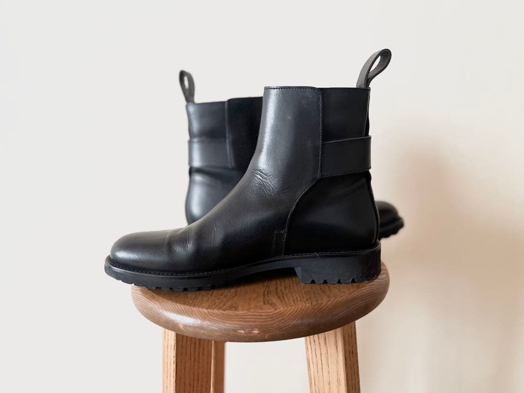 極美品 定価18万 2023新作 マーガレットハウエル レザーストラップブーツ