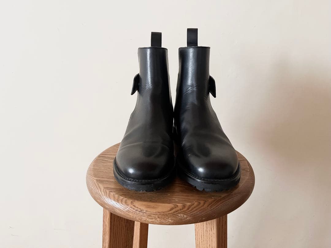 極美品 定価18万 2023新作 マーガレットハウエル レザーストラップブーツ