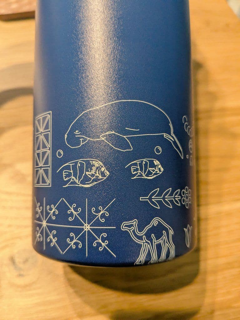 【レア商品】カタールパビリオン ステンレス製水筒 グラデーションブルー