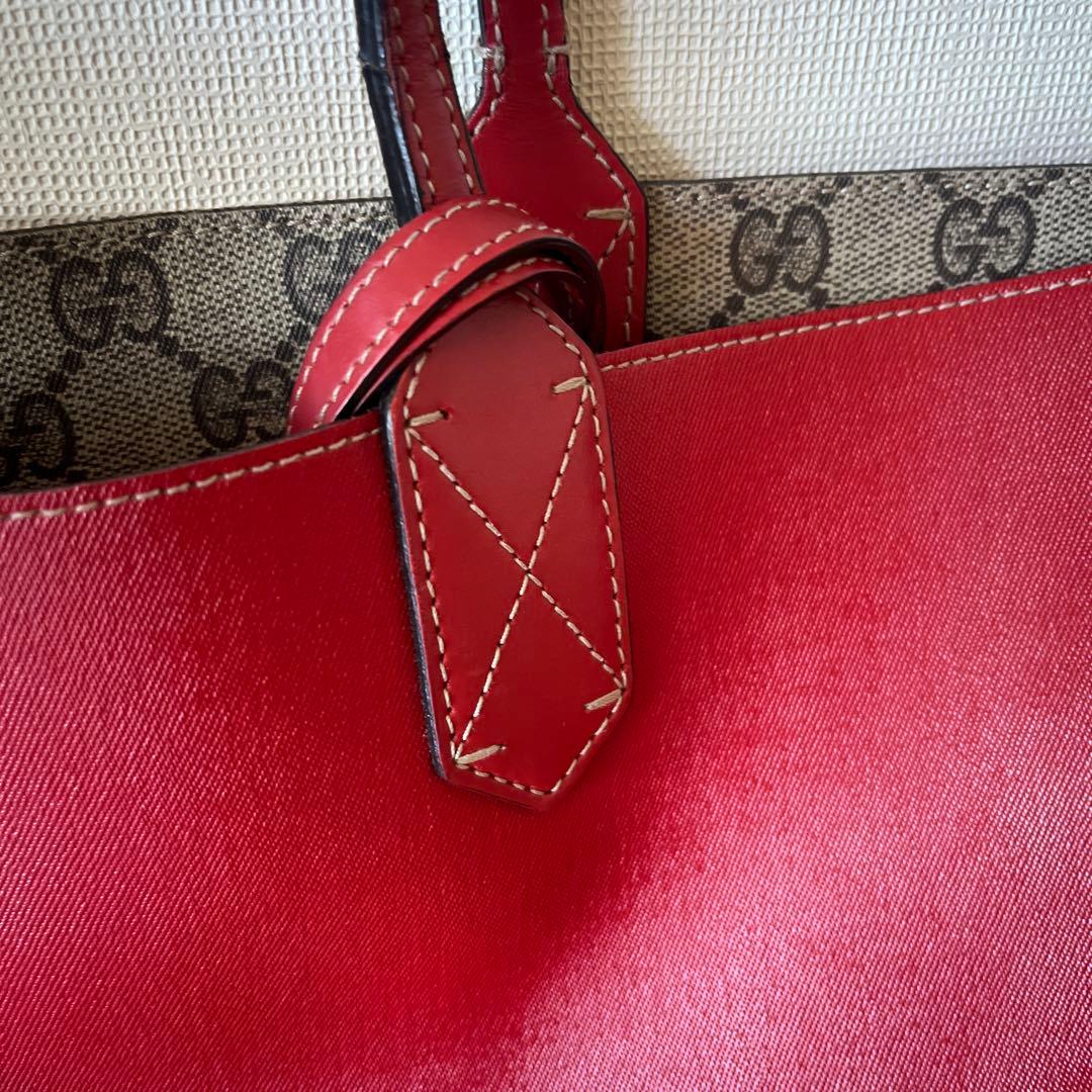 GUCCI ショルダーバッグ ベージュ/レッド