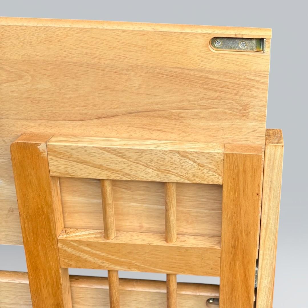 【最終価格】北欧風 天然木 折りたたみ ウッドラック 3段 シェルフ キャンプ