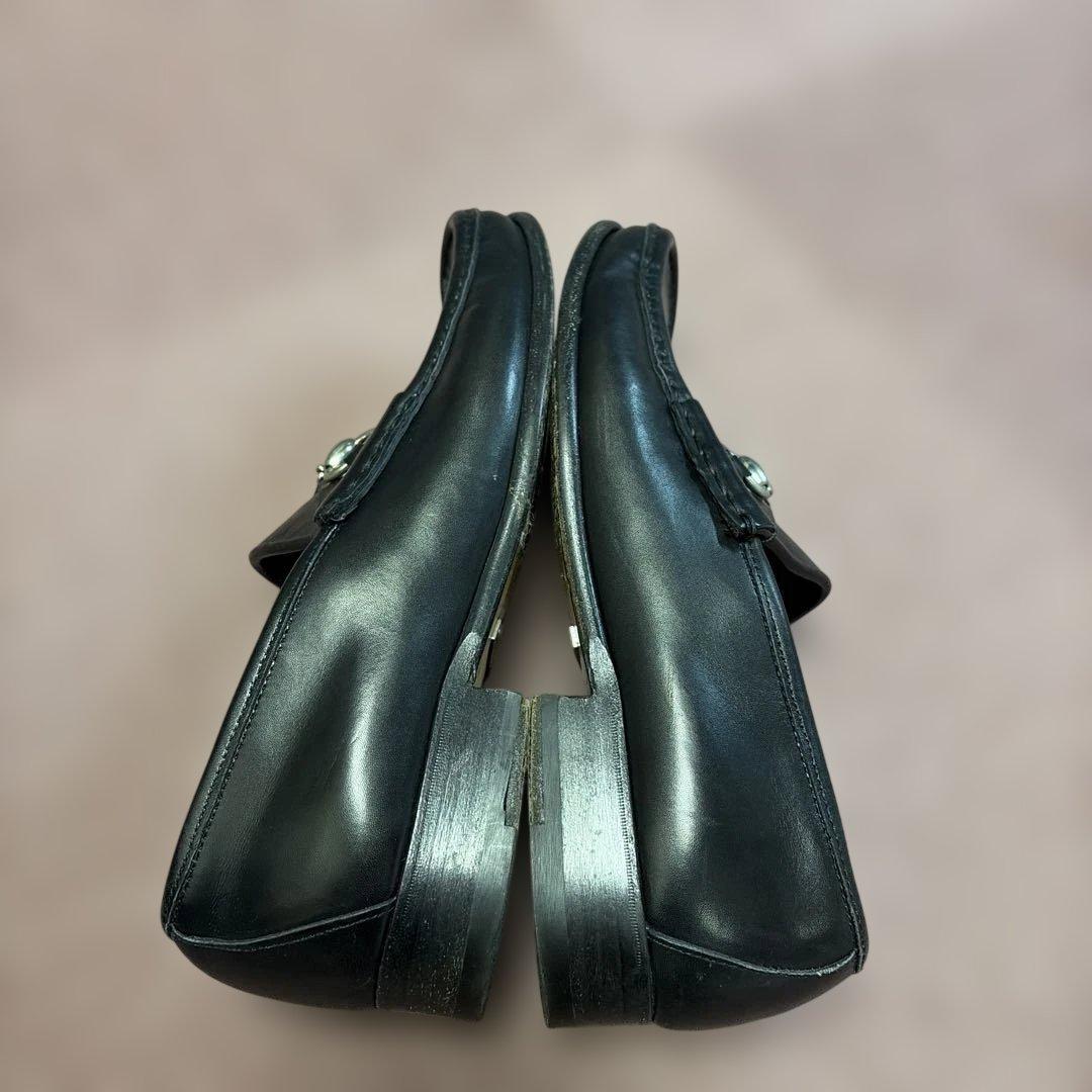 GUCCI ブラック ローファー 約27.0センチ　　　42E