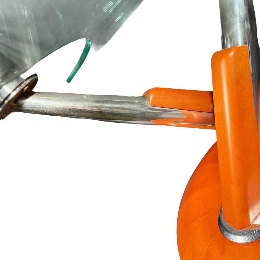 HR854 Ronald Schmitt 可動式ガラスセンターテーブル