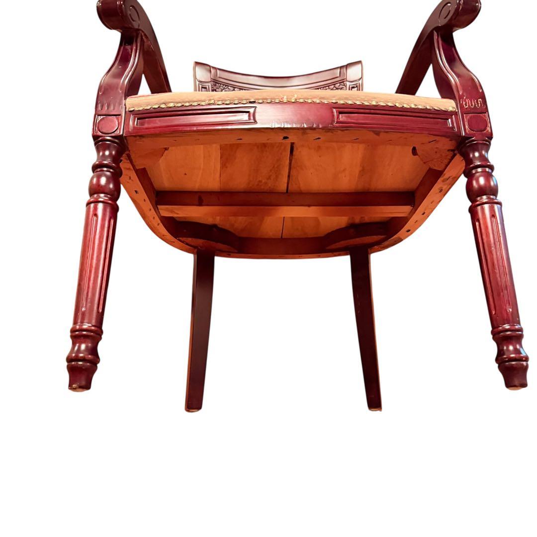 高級 無垢 フレンチ様式 アームチェア ゴブラン ルイ16世 店舗 アンティーク