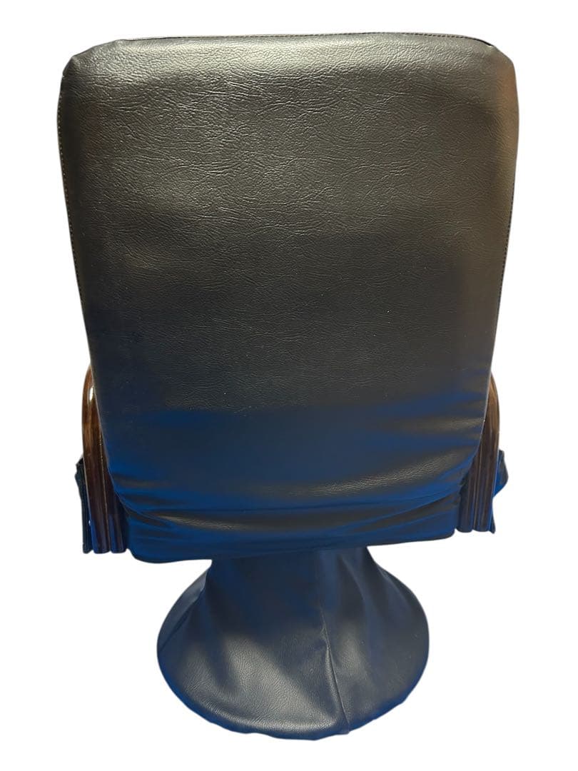 合皮張りリクライニングチェア　回転式座椅子