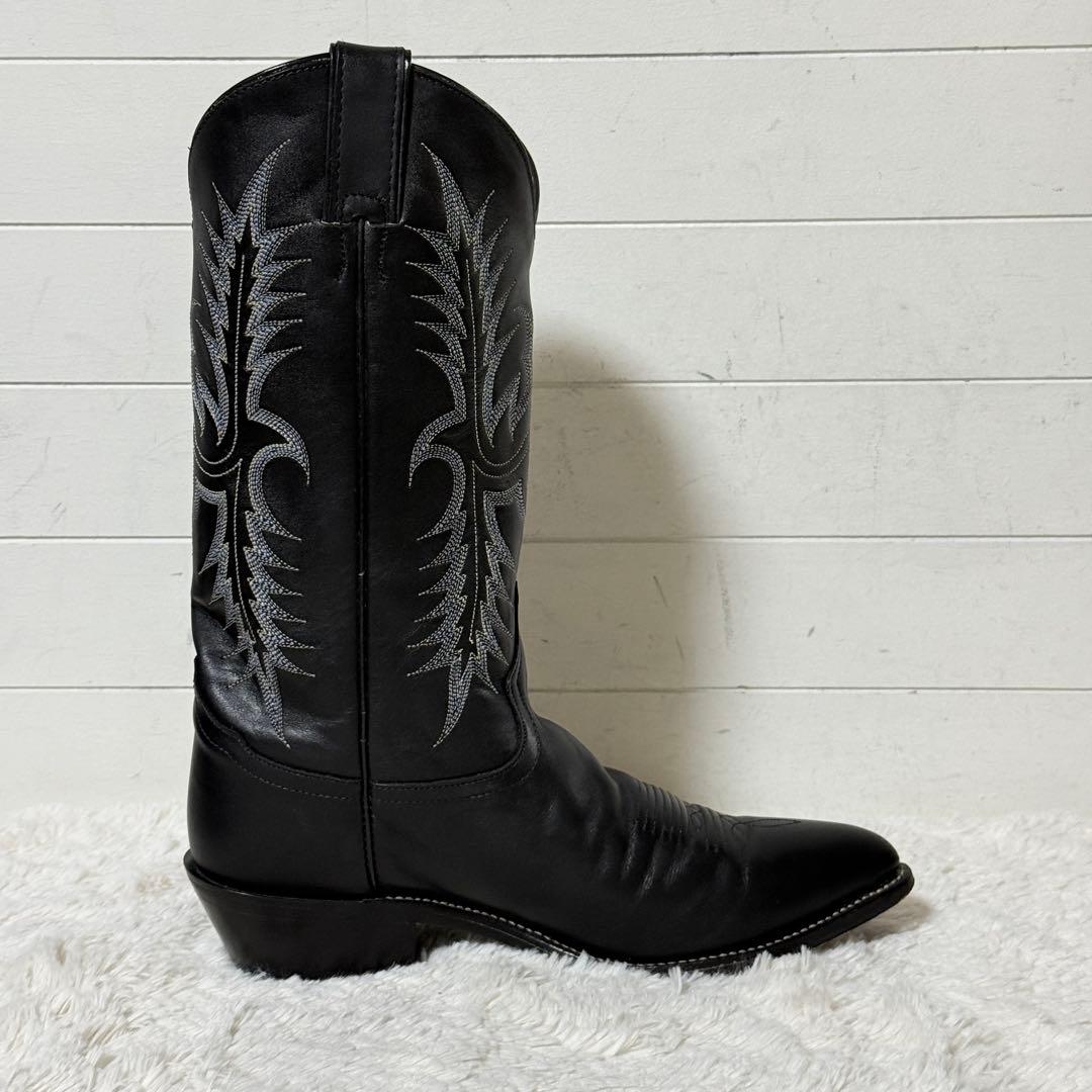 極美品✨トニーラマ　レザー　ブラックスタリオン　ウエスタンブーツ　9 1/2D