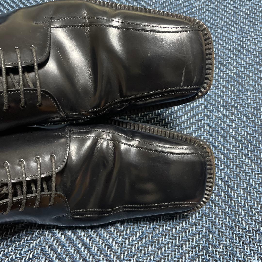 プラダ黒いドレスシューズ スクエアトゥ