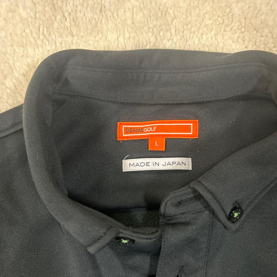 BEAMS GOLFビームスゴルフ ブラック L 長袖 裏起毛
