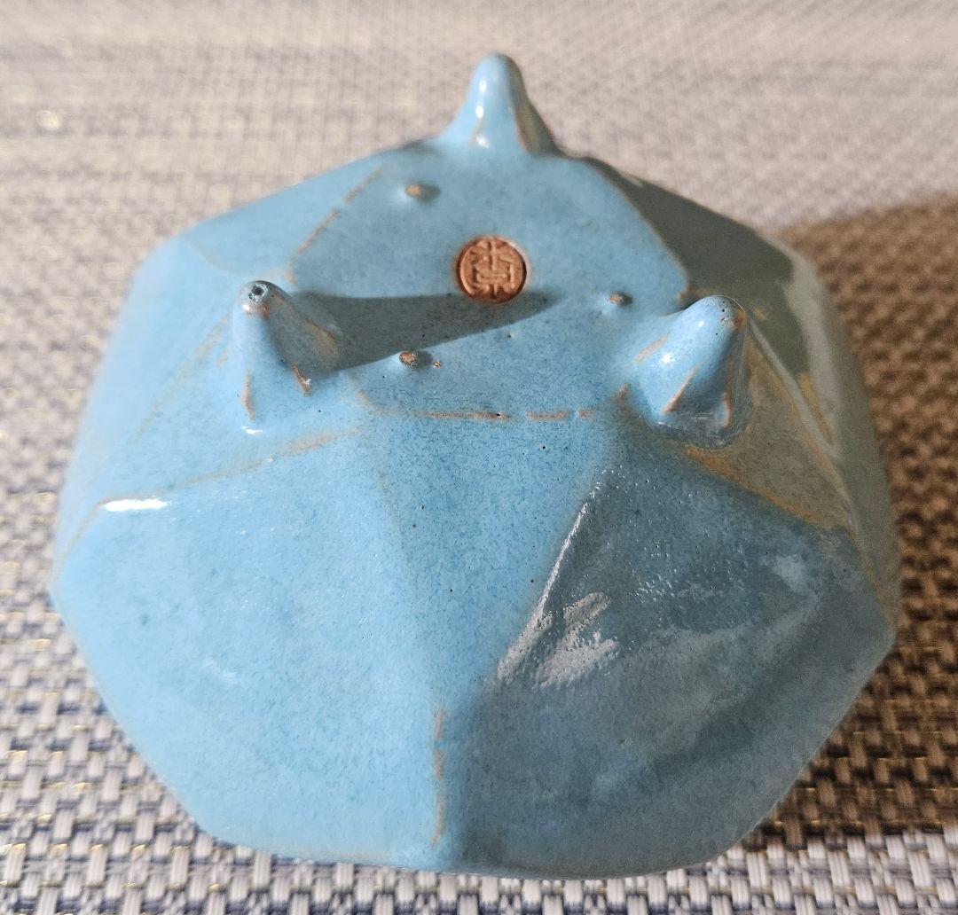 【パリ萬國博覽會大賞受領作家❗】大正時代　名工　井本米泉作　倣 鈞窯　晴彩　香爐