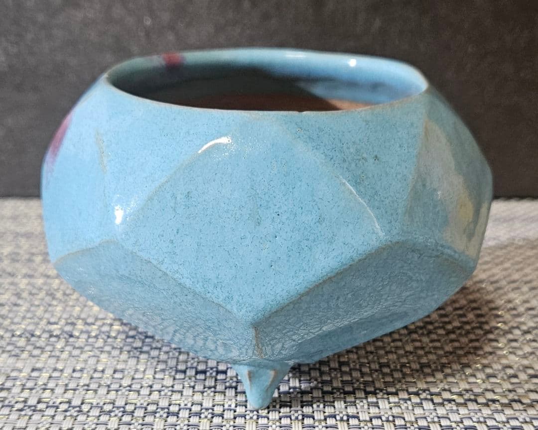 【パリ萬國博覽會大賞受領作家❗】大正時代　名工　井本米泉作　倣 鈞窯　晴彩　香爐