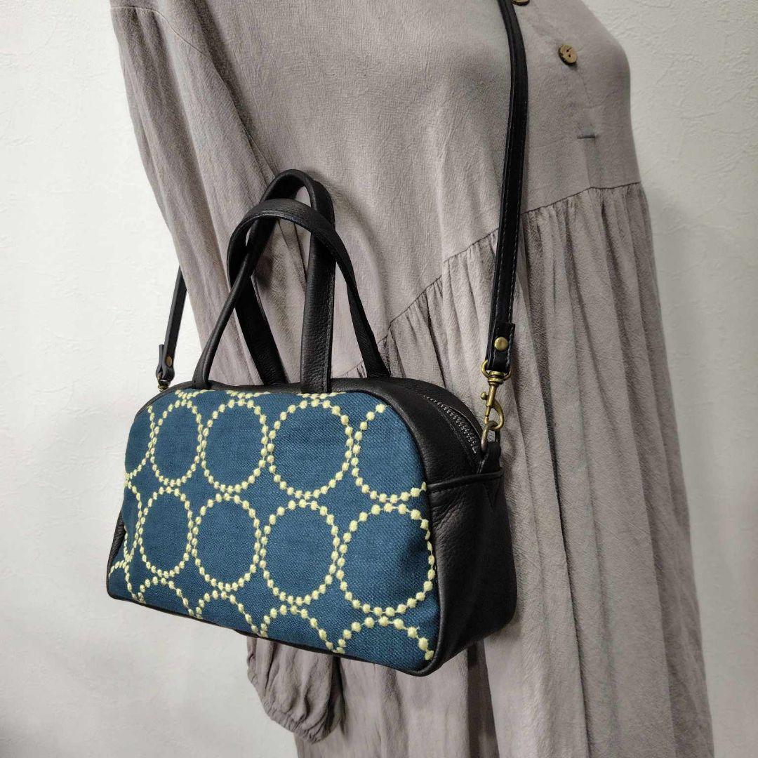 マ*♡様 ミナペルホネン/tambourineタンバリングリーン×クリーム/ラウ