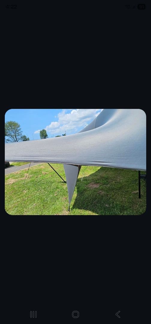 ARBI products　#フレキシブルタープ　グレー　ストレッチ　タープ