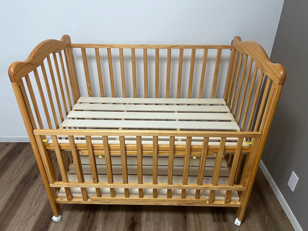 大和屋【アネシス】ベビーベッド 収納付き