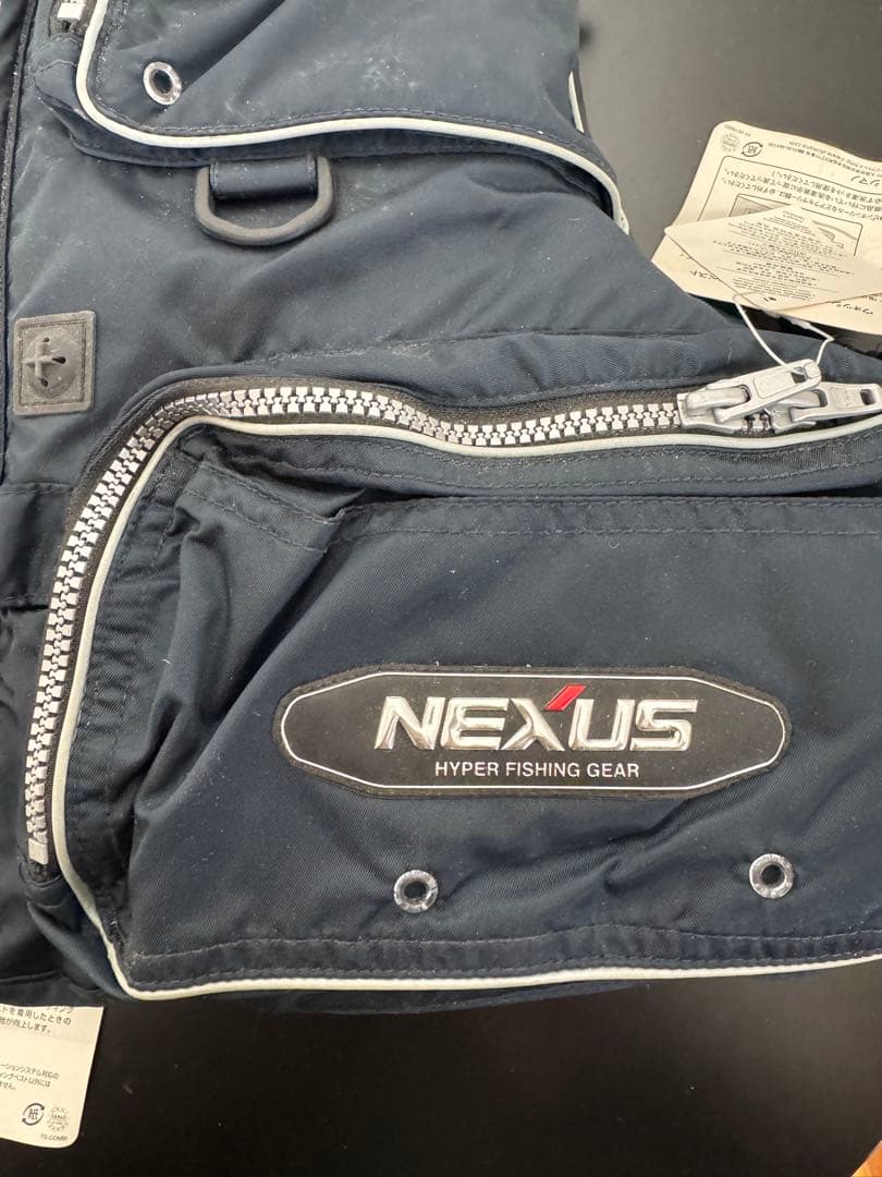 シマノ NEXUS フィッシングベスト ネイビーLLサイズ（管理No.R2）