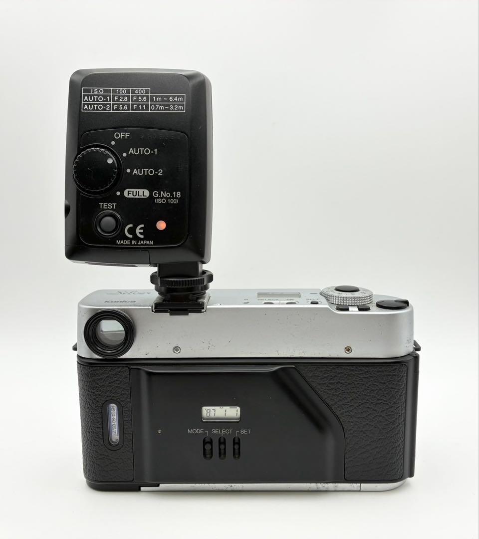 【完動品】Konica HEXAR Silver ストロボ HX-18W セット