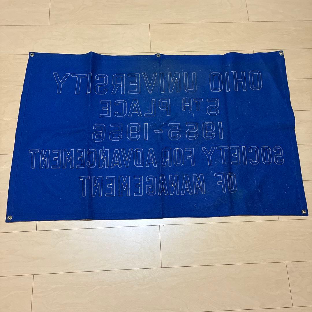 50s OHIO大学 オハイオ大学 ビンテージ 記念バナー 旗 フェルト