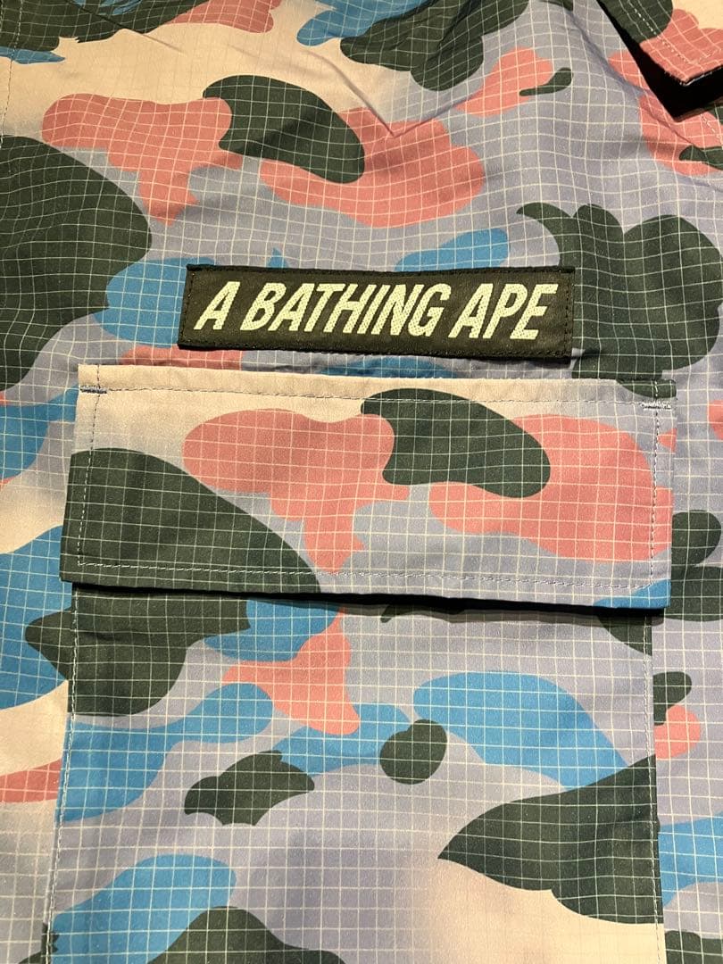 BATHING APE BAPE 迷彩 ナイロンシャツジャケット XL