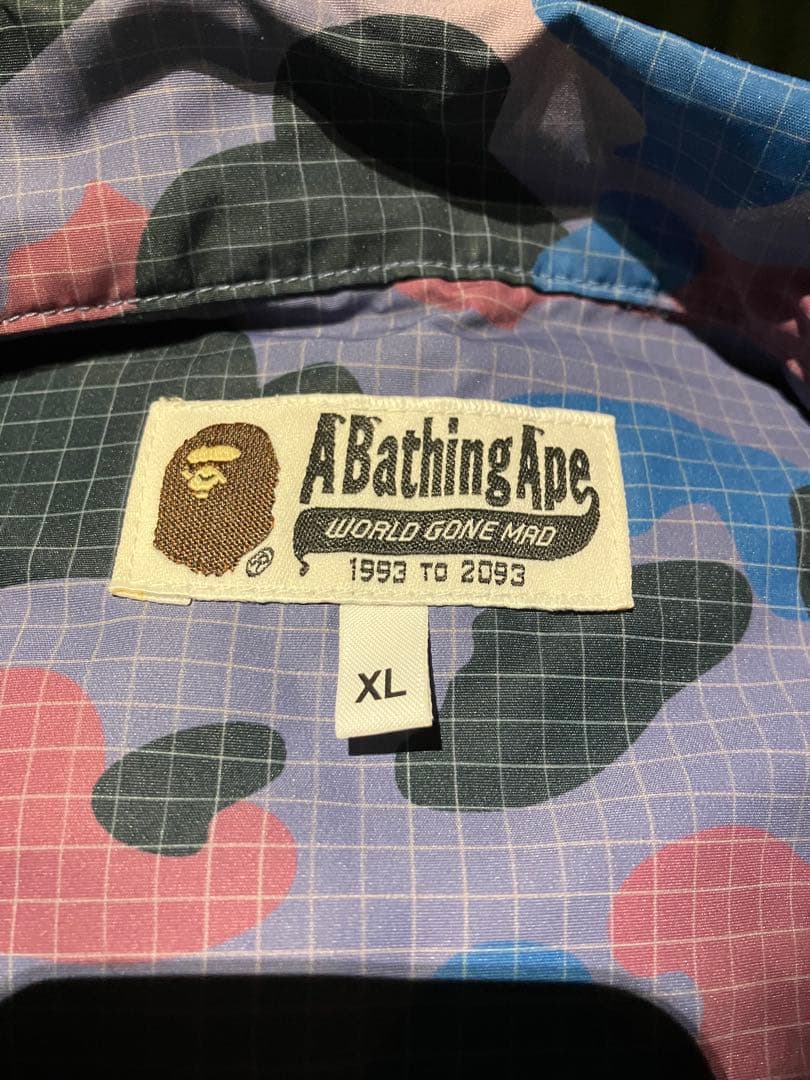 BATHING APE BAPE 迷彩 ナイロンシャツジャケット XL
