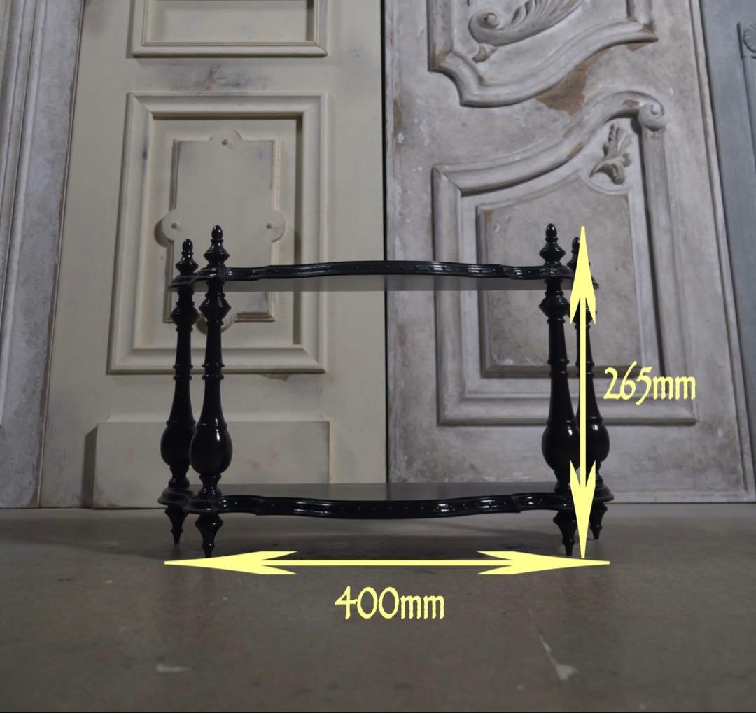 【受注製作】ナポレオンシェルフ装飾あり(ブラック)