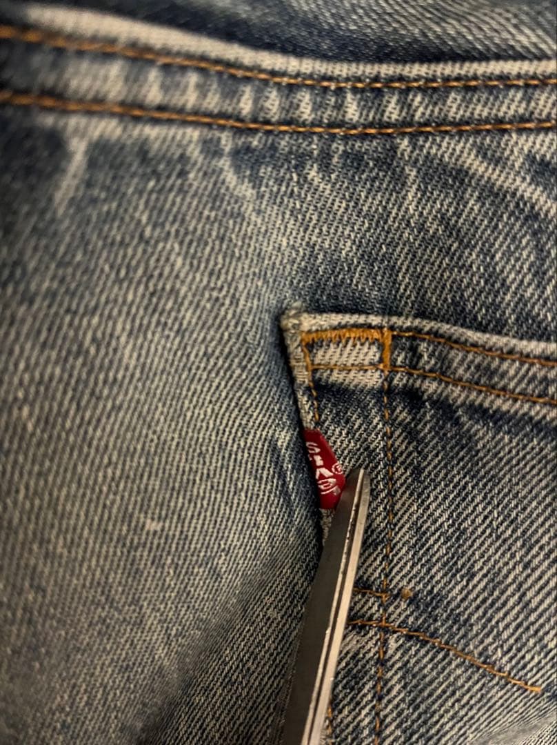 圧巻の色落ち Levi's 501xx US製　W35 L32 土砂降り 鬼ヒゲ