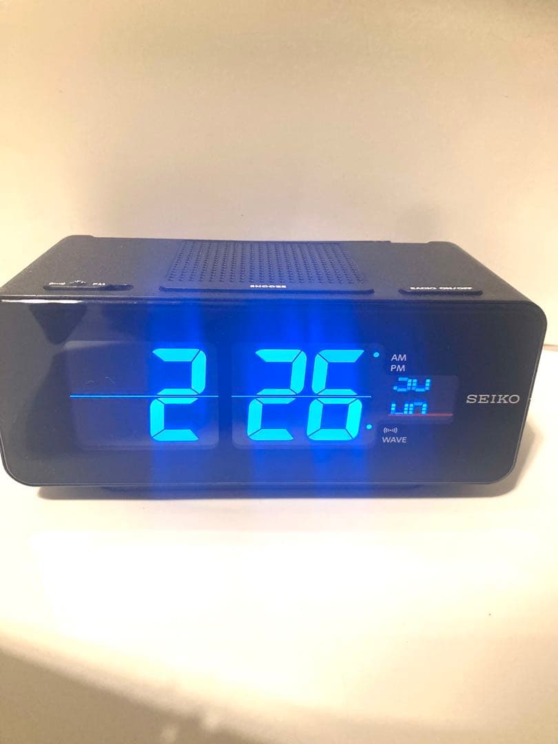 SEIKO ワイドFM対応 デジタル電波クロック DL213k SAZK