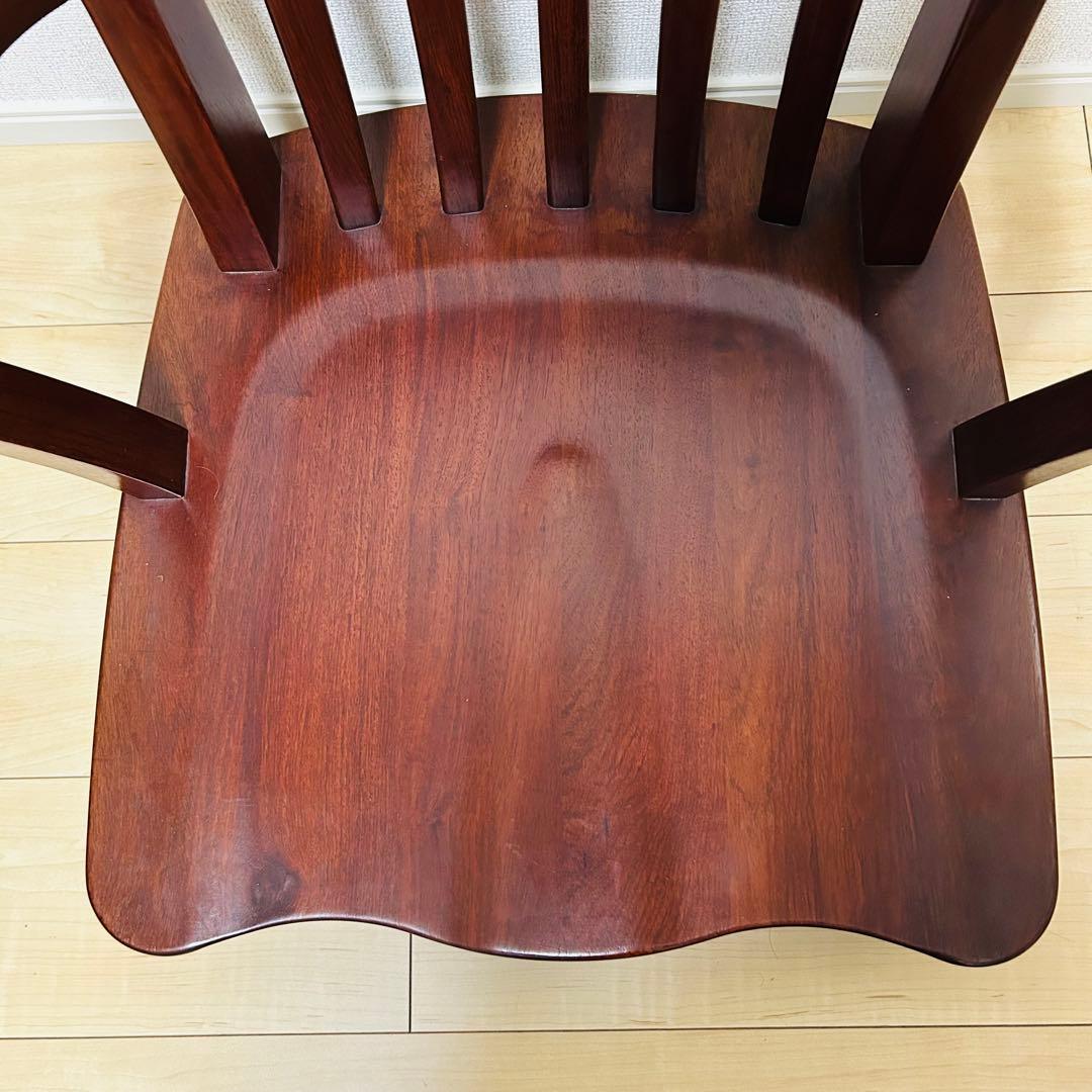 【美品】大塚家具 FC-556 ローチェア 花梨 カリン 回転式 木製 和モダン